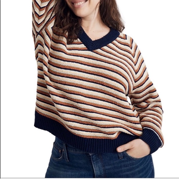 Madewell Arden V Neck Knit Sweater - Picture 8 of 8